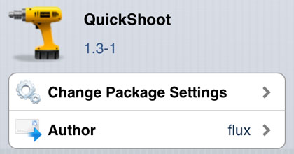 iOS QuickShoot fast camera QuickShoot tweak Cydia iOS