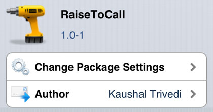 RaiseToCall tweak Cydia iOS