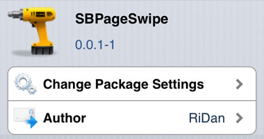iOS SBPageSwipe home screen SBPageSwipe tweak Cydia iOS
