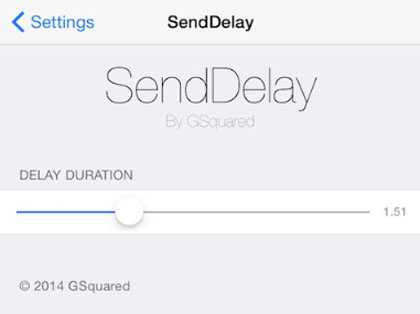 cydia tweak delay message send iOS 8.1 jailbreak SendDelay stop send