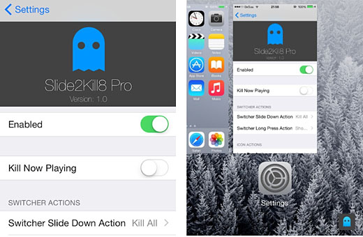 iOS 8.1 jailbreak Slide2Kill8 Pro