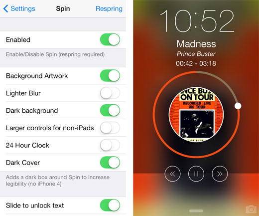 Spin tweak iOS 2