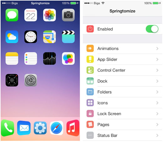 cydia tweak Springtomize iOS 7 jailbreak Springtomize 3 logo