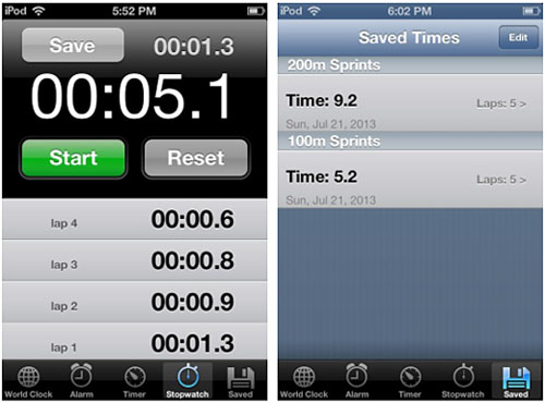 iOS tweak Cydia Stopwatch Pro