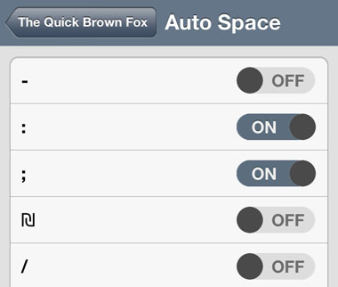 iOS The Quick Brown Fox keyboard ehnancement 2 The Quick Brown Fox tweak Cydia iOS 2