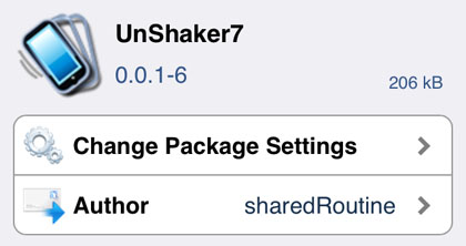 cydia tweak UnShaker7 iOS 7 jailbreak unlock tweak
