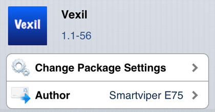 Vexil tweak Cydia iOS