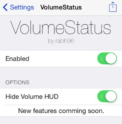 iOS 7 jailbreak volume