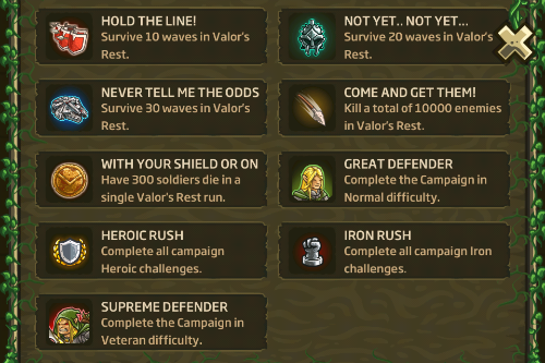 Kingdom Rush Origins Achievements”  title=