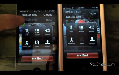 apple iphone 4 verizon wireless CDMA conference call limitation