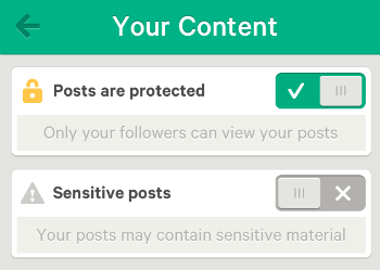 Vine Settings Vine Privacy