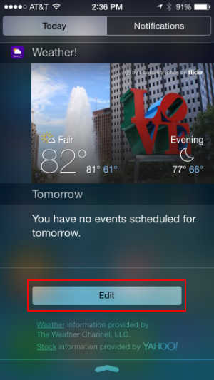 How to add widgets to Notification Center in iOS 8