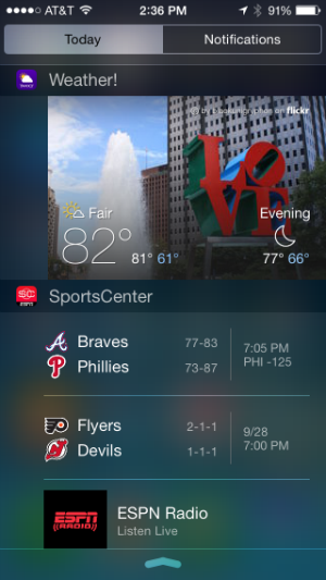 How to add widgets to Notification Center in iOS 8