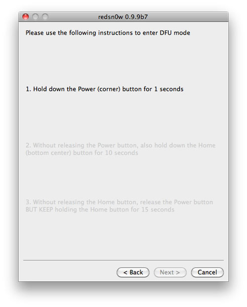 instructions for entering DFU mode iPhone