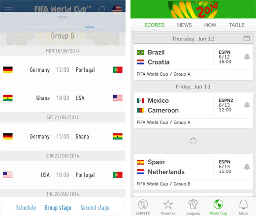 World Cup 2014 apps