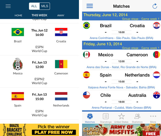 Top 5 World Cup Apps For The Iphone The Iphone Faq