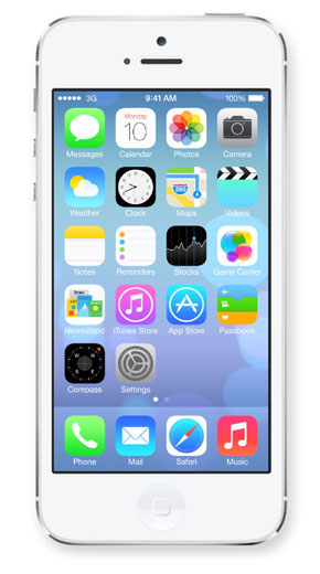 iOS 7 home screen