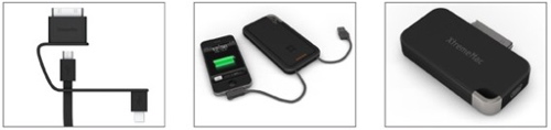 XtremeMac 3 in 1 charging devices iOS rechargeable battery