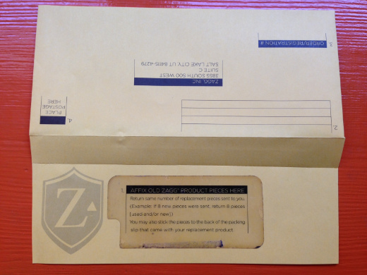 ZAGG invisibleSHIELD warranty claim